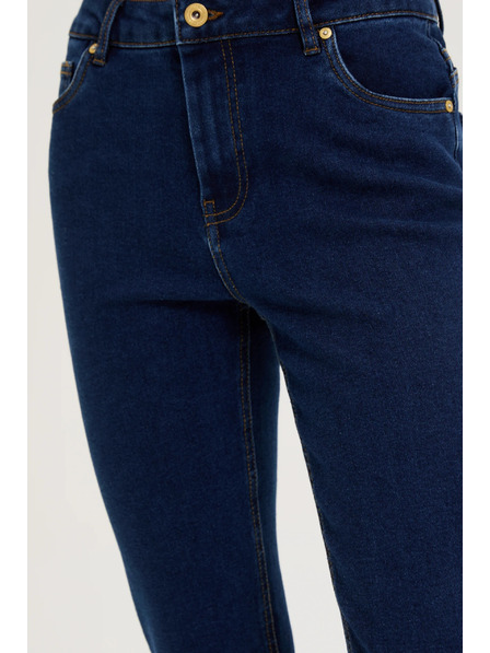 Moodo Tmavě modré džíny s rovnými nohavicemi Moodo