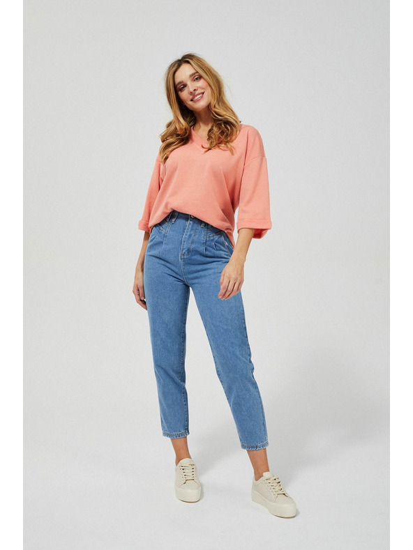 Moodo Džíny slouchy s vysokým pasem Moodo