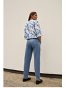 Moodo Modré džíny s páskem Moodo