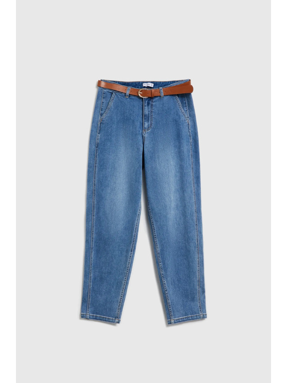 Moodo Modré džíny s páskem Moodo