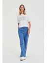 Moodo Džíny se širokými nohavicemi modré Moodo