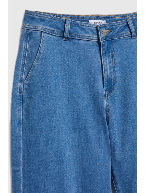Moodo Džíny se širokými nohavicemi modré Moodo