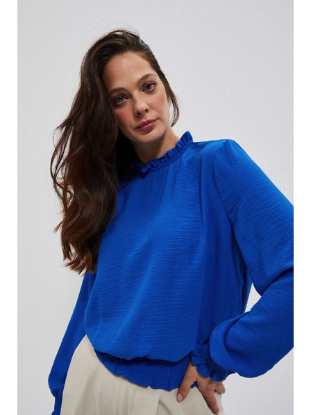 Moodo Hladká košile modrá Moodo