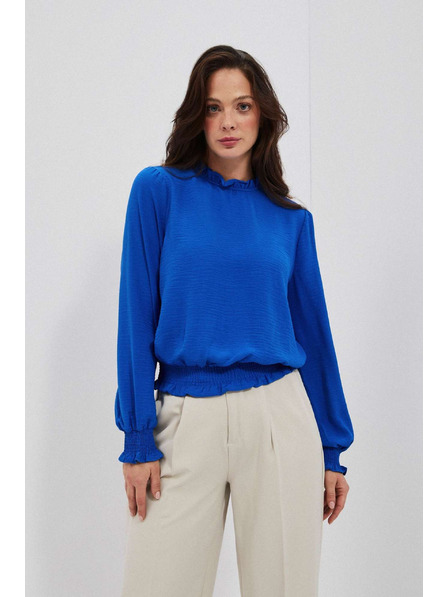 Moodo Hladká košile modrá Moodo