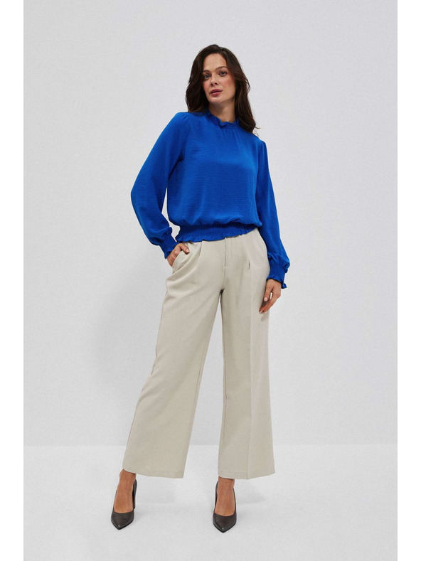 Moodo Hladká košile modrá Moodo