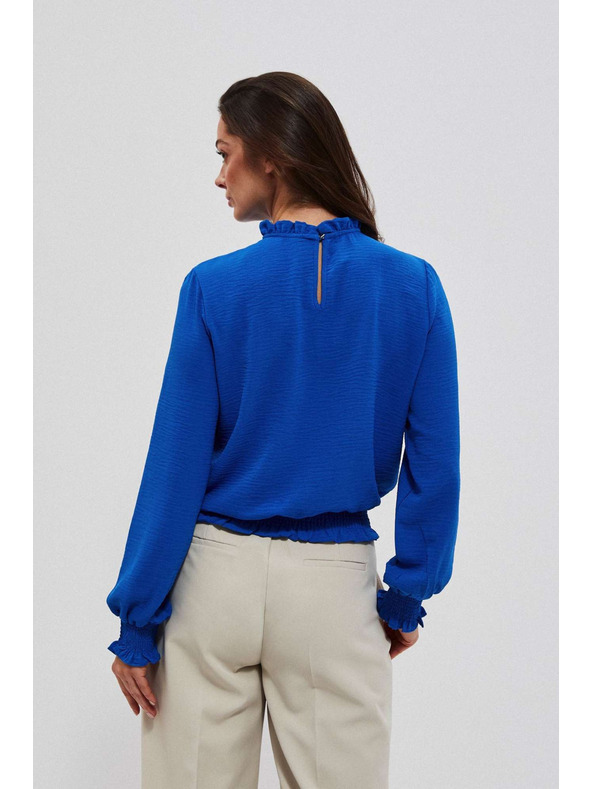 Moodo Hladká košile modrá Moodo