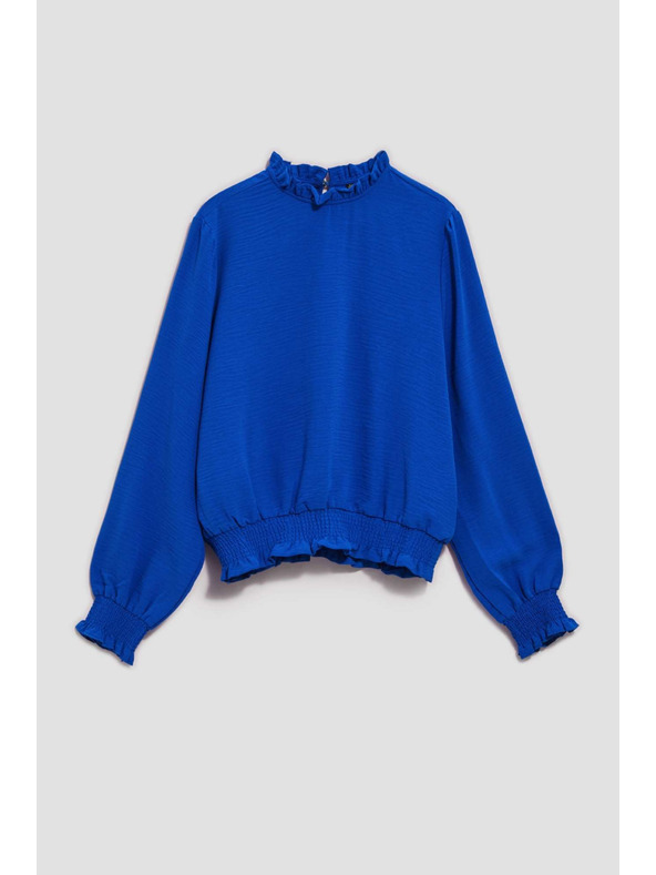 Moodo Hladká košile modrá Moodo