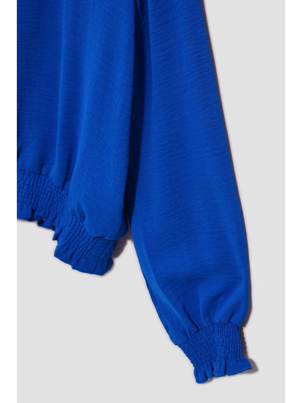 Moodo Hladká košile modrá Moodo