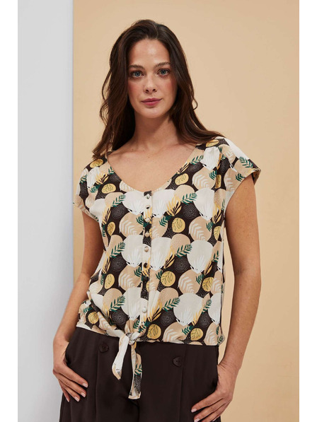 Moodo Košilové tričko se zavázáním Moodo