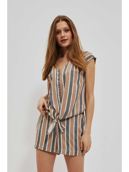 Moodo Pískové košilové tričko se zavázáním Moodo