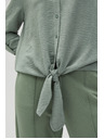 Moodo Olivová košile Moodo se vázáním
