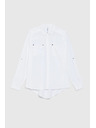 Moodo Bílá viskózová košile Moodo