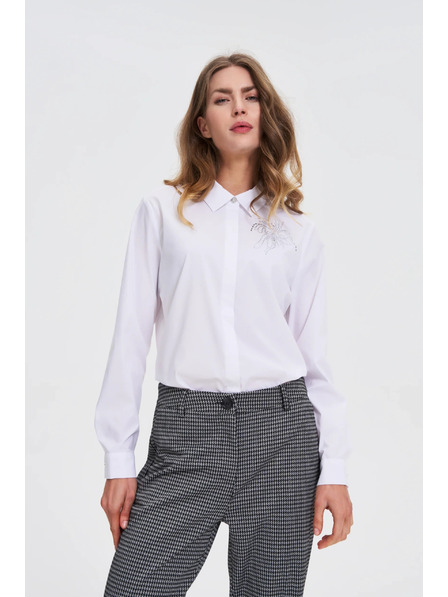 Moodo Bílá košile s límcem Moodo