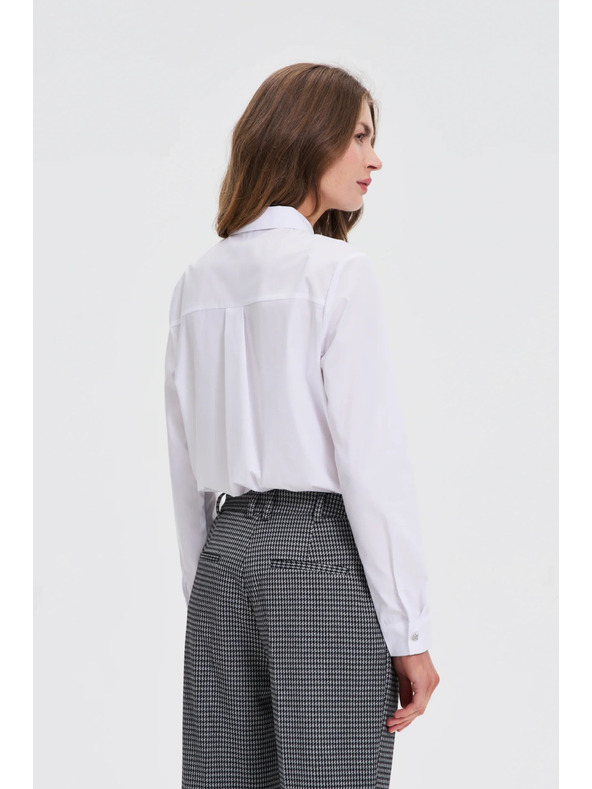 Moodo Bílá košile s límcem Moodo