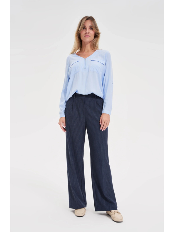 Moodo Světle modrá viskózová košile Moodo