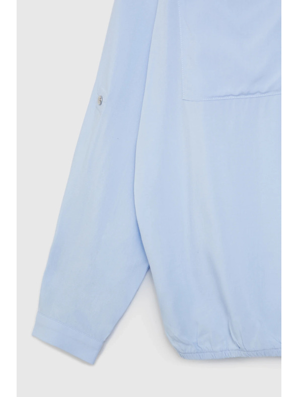 Moodo Světle modrá viskózová košile Moodo