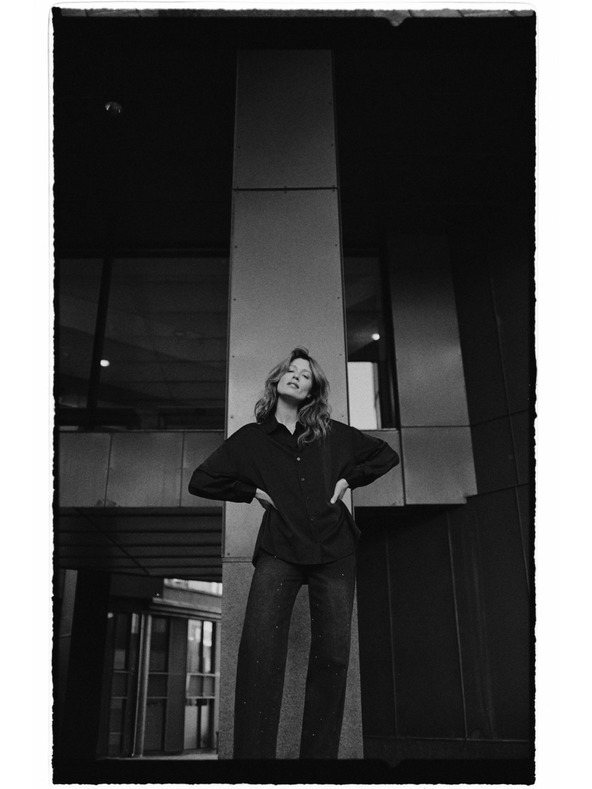 Moodo Hladká košile černá Moodo