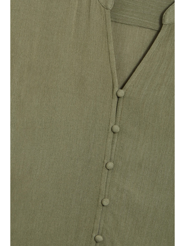 Moodo Viskózová košile olivová Moodo