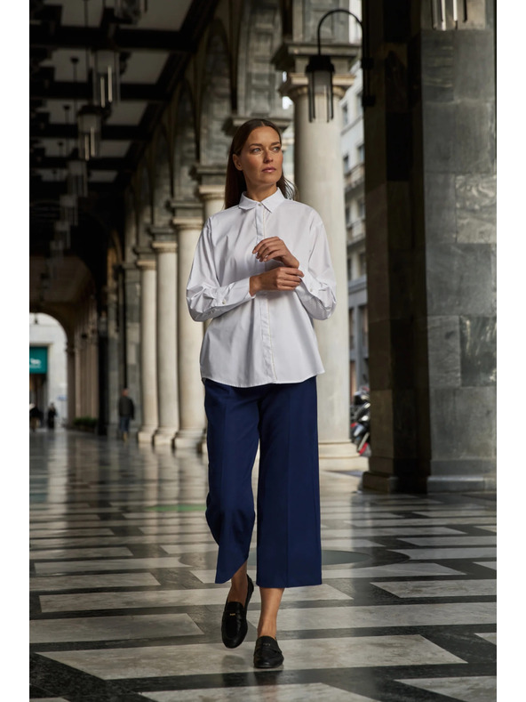 Moodo Bílá košile zdobená korálky Moodo