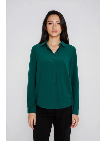 Moodo Zelená viskózová košile Moodo