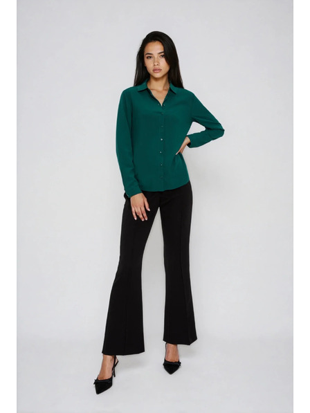 Moodo Zelená viskózová košile Moodo