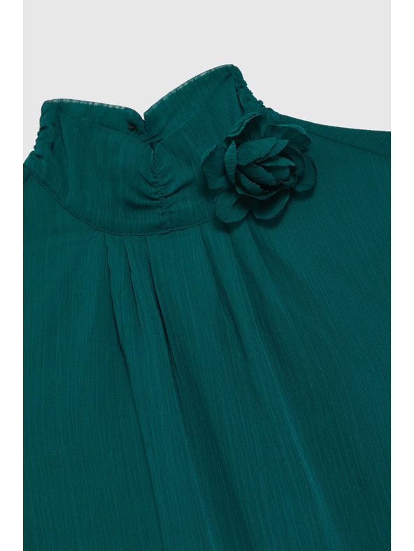 Moodo Zelená košile s květem Moodo