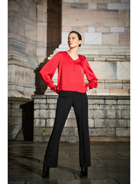 Moodo Červená halenka s růžemi Moodo