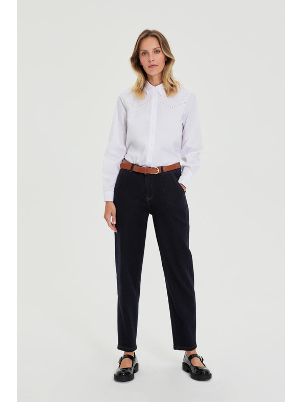 Moodo Hladká košile bílá Moodo