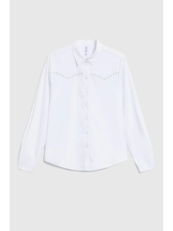 Moodo Hladká košile bílá Moodo