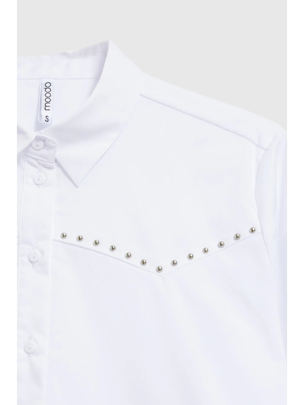Moodo Hladká košile bílá Moodo
