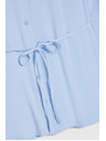 Moodo Světle modrá halenka s vázáním Moodo