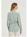 Moodo Olivová košile Moodo se vázáním