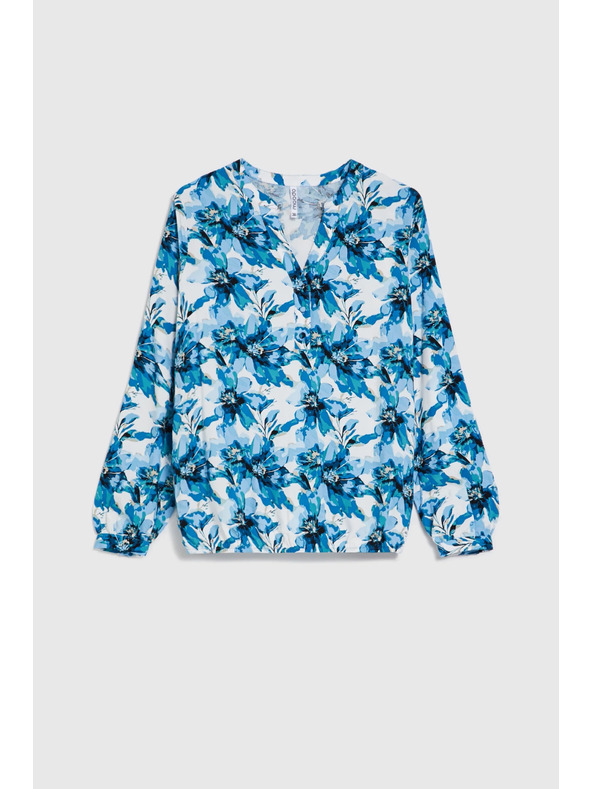 Moodo Vzorovaná košile modrá Moodo