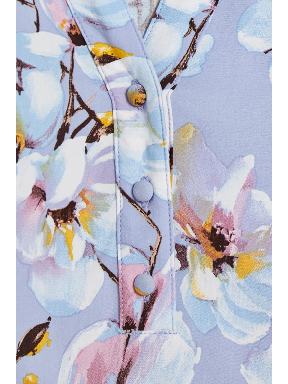 Moodo Světle modrá viskózová košile Moodo