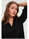 Moodo Černá viskózová košile Moodo