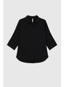 Moodo Černá viskózová košile Moodo