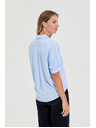 Moodo Světle modrá pruhovaná košile Moodo