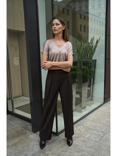 Moodo Blůzka z třpytivého materiálu růžová Moodo