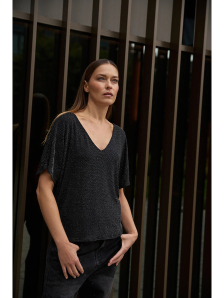 Moodo Halenka k nošení dvěma způsoby černá Moodo