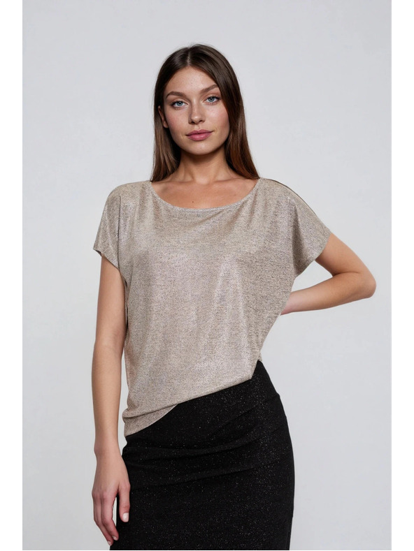 Moodo Lesklý top stříbrný Moodo