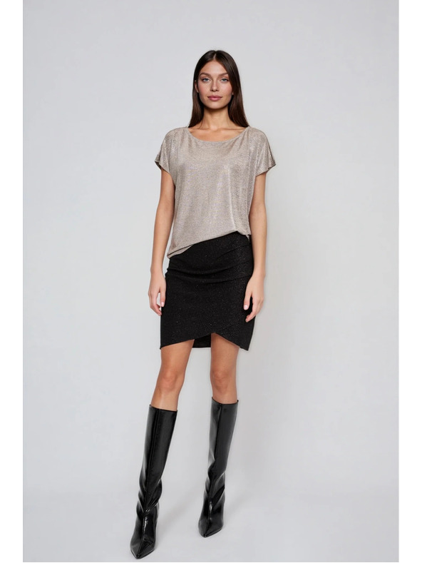 Moodo Lesklý top stříbrný Moodo