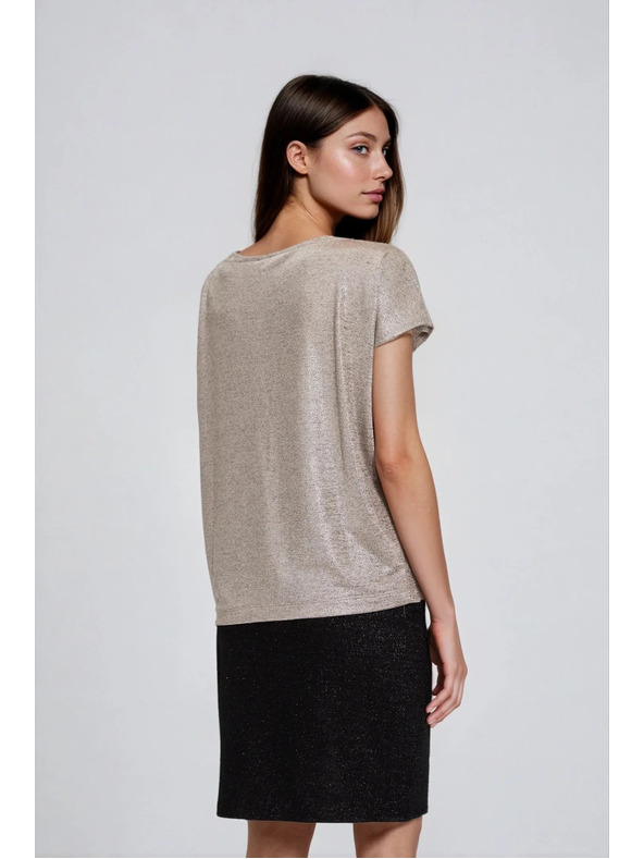 Moodo Lesklý top stříbrný Moodo