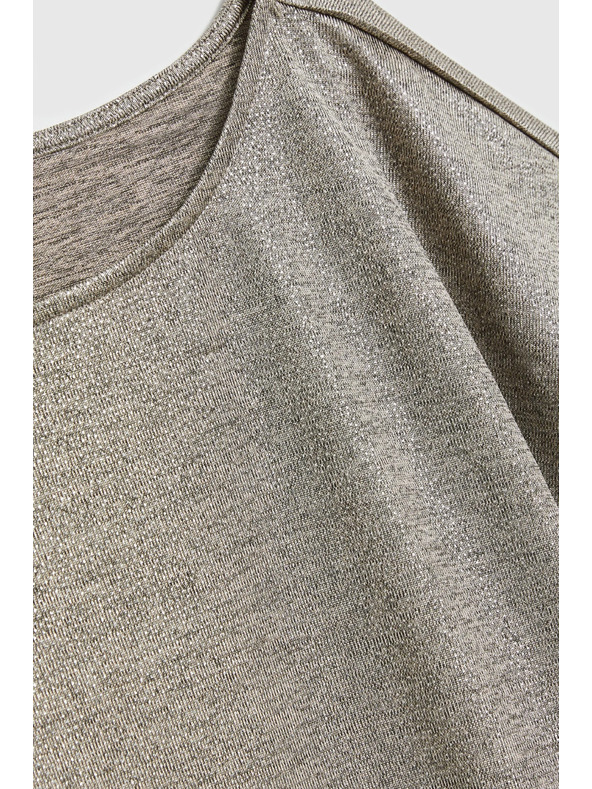 Moodo Lesklý top stříbrný Moodo