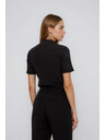 Moodo Černé tričko s krátkým rukávem Moodo