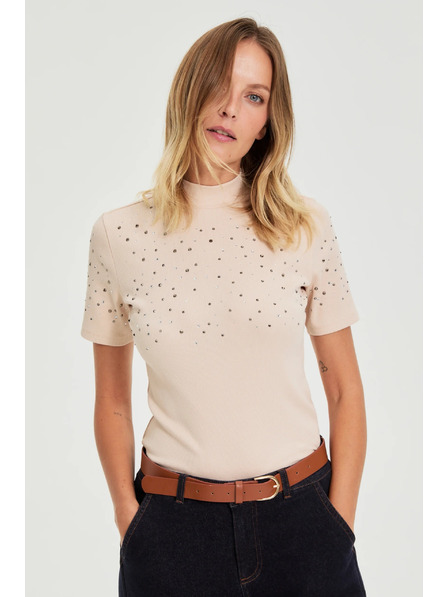 Moodo Béžová halenka s kapsami Moodo