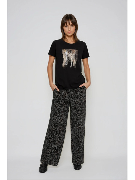 Moodo Halenka s potiskem černá Moodo