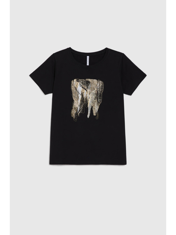 Moodo Halenka s potiskem černá Moodo