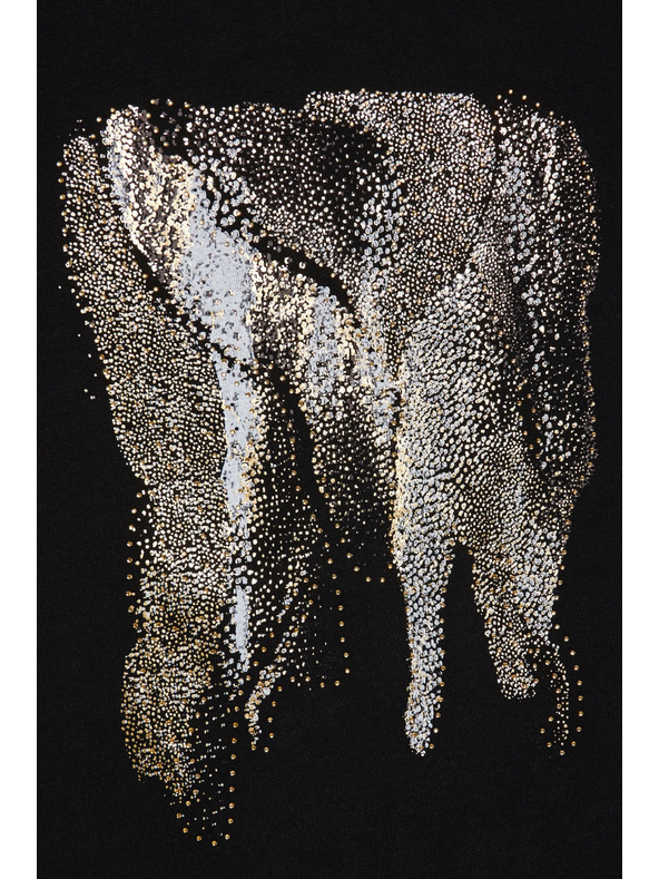 Moodo Halenka s potiskem černá Moodo