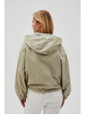 Moodo Krátká bunda s kapucí olivová Moodo