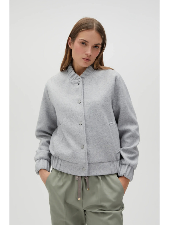 Moodo Šedá bomber bunda Moodo